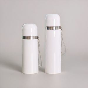 Taza termo de transferencia de calor de estilo clásico con diseño de bala Recubrimiento de sublimación de pintura blanca Botella de vacío de acero inoxidable 304 - Product Image 1