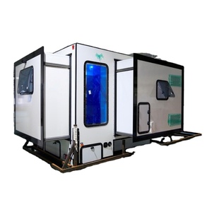 Luxe hors route camionnette camping-car toboggan dans camping-car avec salle de bain cuisine panneau solaire pour Camping en plein air voyage - Product Image 1