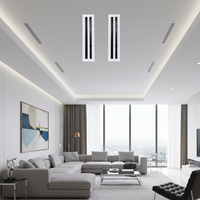 Diffuseur d'air linéaire moderne en aluminium à 45 lames, facile à installer, pour système de ventilation de plafond, pour un flux d'air efficace dans les systèmes CVC