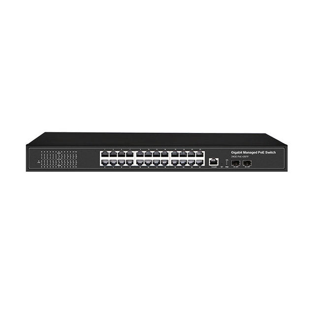 BRAND NEW ZIKUN ZC-S5800WP-24G-2S Managed PoE Switch Full Gigabit 2SFP+24GE L2+ for FTTH Use