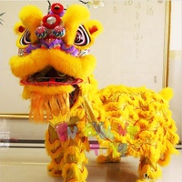 Haute qualité nouvel an chinois adulte Lion danse laine en peluche bambou tissage sud Lion authentique Lion danse Performance Costume