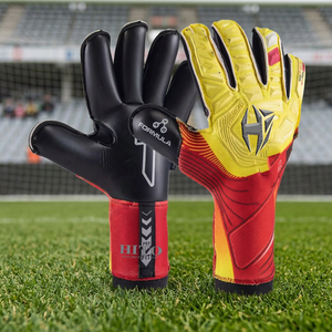 Gants de football en latex allemand, gants de football personnalisés, qualité extrême, gants de gardien de but professionnels, impression par sublimation sur le dos. - Product Image 4