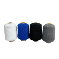 Haute qualité 100 # Fil élastique en polyester 7575 recouvert de caoutchouc naturel pour le tricot de chaussettes
