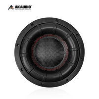 AK-S601 Haut-parleur de caisson de basses de 6.5 pouces 60W 4 Ohm + 4 Ohm Haut-parleur conique en fibre de verre pour DJ/Home cinéma/Audio de voiture avec boîtier porté