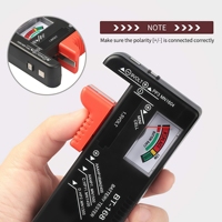 Probador de Baterías AAA, Comprobador Universal de Baterías para Pilas AA, C, D, 9V, 1.5V y de Botón, Medidor Eléctrico Pequeño