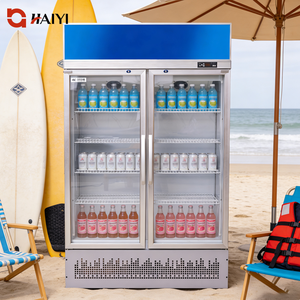 Refrigerador Comercial Vertical para Bebidas de Supermercado, Exhibidor Refrigerado de Alta Eficiencia y Enfriamiento Rápido - Product Image 1