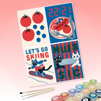 Kits de peinture par numéros DIY personnalisables, ensemble de peinture à l'huile non personnalisé pour adultes, enfants et débutants, livraison directe