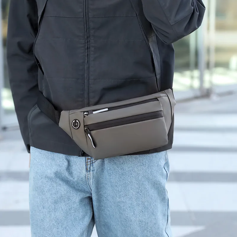 Multifunctional belt bag Fashion business chest bag waterproof leisure outdoor running travel purse shoulder slung sport bag