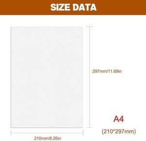 กระดาษสติ๊กเกอร์ไวนิล A4กันน้ำสีขาวพิมพ์ได้สำหรับอิงค์เจ็ทและเครื่องพิมพ์เลเซอร์ - Product Image 2