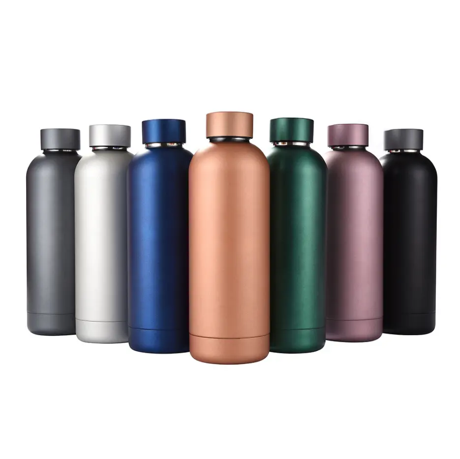 Custom Double Wall Insulated 304 Stainless Steel Milk Yoga Gym Sports Water Bottle Stainless Steel with Custom Logo Water Bottle