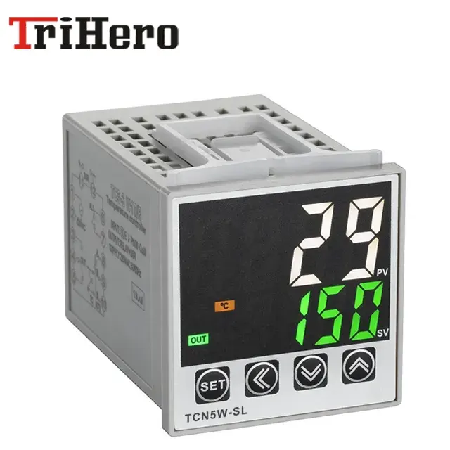 Tcn5 Hoge Precisie Lcd-Scherm 4 Bit Dubbele Rij 220vac 24vac Dc Intelligente Digitale Pid Temperatuurregelaar