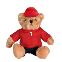 Personnalisé Super Doux En Peluche Ours Poupée PP Coton De Remplissage pour Soulagement Du Stress Cadeau D'anniversaire ODM Voiture Logo Vêtements Teddyc