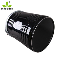 Tambour ronde en acier inoxydable, capacité 20l, 30l, 50l, 60l, 70l, 120l, 200l, pour huile, accessoires de qualité supérieure