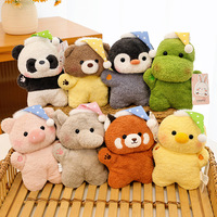 Muñeco de Peluche Good Night Bean Bag al por Mayor, 9 Estilos, 17cm, con Gorro para Dormir, Juguete de Peluche Relajante con Forma de Animal