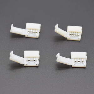 Clip de connecteur led 2pin 3pin 4pin 5pin 10mm, pour bande lumineuse 5050 3528 <span class=keywords><strong>3014</strong></span> WS2812b LED couleur unique/RGB RGBW RGBWW - Product Image 2