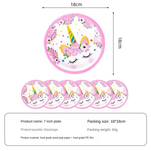 Vajilla desechable con tema <span class=keywords><strong>de</strong></span> <span class=keywords><strong>unicornio</strong></span> rosa, juego <span class=keywords><strong>de</strong></span> fiesta, fiesta <span class=keywords><strong>de</strong></span> cumpleaños para niños, vajilla <span class=keywords><strong>de</strong></span> fiesta <span class=keywords><strong>de</strong></span> <span class=keywords><strong>unicornio</strong></span> <span class=keywords><strong>de</strong></span> dibujos animados, Decoración <span class=keywords><strong>de</strong></span> mesa - Product Image 6