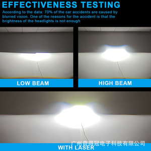 QideWin K205 Automotive <b>Led</b> <b>Headlights</b> D2S 30000 Lm High Power Dual Beam With Laser Lens For General Cars - Product Image 4
