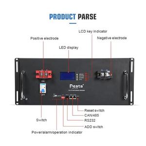 Batería de Litio Adecuada para Almacenamiento de Energía Solar, 48v 5kwh 7kwh 10kwh 200, Paquete de Baterías de Litio para Sistema de Energía Solar Doméstico - Product Image 2