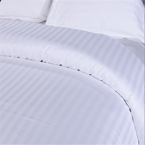 Khách Sạn Khăn Trải Giường 100% Cotton Mercerized <span class=keywords><strong>Jacquard</strong></span>/Dệt Phong Cách Đồng Bằng/<span class=keywords><strong>Jacquard</strong></span> Kích Thước Màu Trắng 180TC 200TC 300TC Sateen Vải Cuộn Giường - Product Image 3