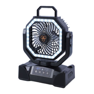 Outdoor Pedestal Fan Rechargeable Portable Standing Floor Fan High Velocity Oscillating Cordless Camping Fan with LED <b>Light</b> Remo - Product Image 5