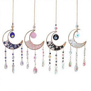 Nouveau design Attrape-soleil en quartz rose, Ornement Œil protecteur, Décoration d'intérieur, Décoration murale, Ornement de voiture, Cristal, DIY Letterpress - Product Image 4