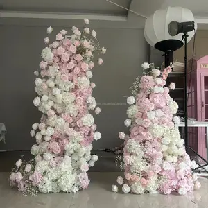 Dekorasyon düğün yapay için yapay çiçekler dekor düğün kemer ipek çiçek kemer çiçekler