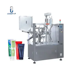 Fully automatic toothpaste ointment composite cosmetic lotion cream soft plastic alu tube filling sealing machine for sale China