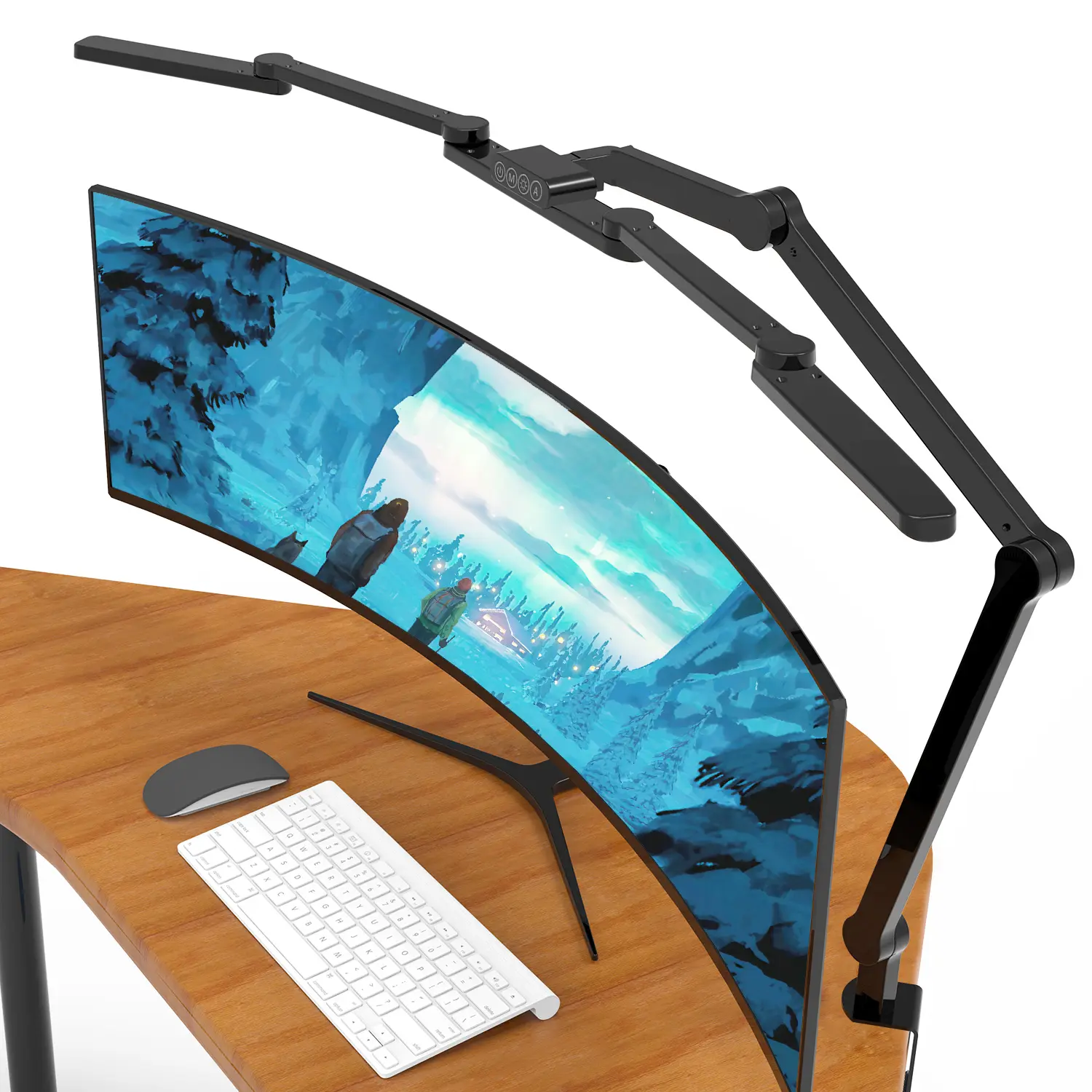 Lampe de bureau LED avec clip, lampe de bureau, 4 températures de couleur et 5 niveaux de luminosité Lampe de bureau en métal