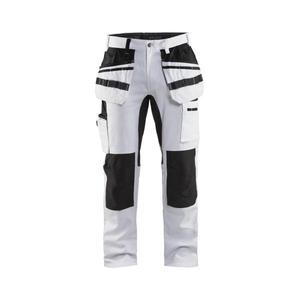 BLAKLADER - 191010001099C60 Pantalones de pintor con estiramiento Blanco/Negro-EAN 7330509622506 PANTALONES DE TRABAJO DE CARGO - Product Image 1