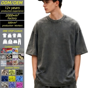 ออกแบบเสื้อยืดลายกราฟิก สตรีทแวร์ สไตล์วินเทจ เสื้อยืดผู้ชาย ผ้าฝ้าย 100% ทรงโอเวอร์ไซส์ เนื้อผ้าหนา 280 กรัม ล้างสีแบบ Acid Wash ราคาถูก - Product Image 1
