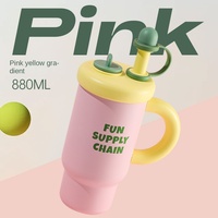 Tasse Macaron à glace froide assortie en acier inoxydable 316 Double boisson Tasse thermos portable pour voiture avec fonction de vide pour le camping