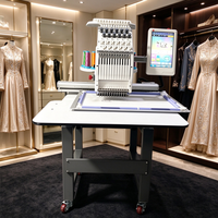 Machine à broder multi-aiguilles 360x510mm pour t-shirts avec contrôle USB facile pour le marquage de vêtements