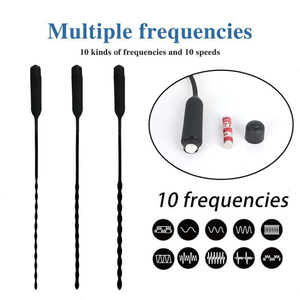 Masturbateur électrique pour hommes Vibration à 10 fréquences Allongement de l'urètre Vibrateur de l'orifice urétral Stimulateur d'expansion Sex Toys - Product Image 3
