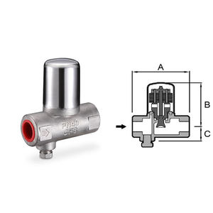 Trampa de Vapor Bimetálica de Titanio TSB73 para Instalación Horizontal Interna PN16/PN25 con Junta de Grafito - Product Image 3