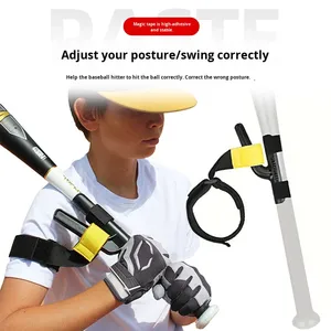 Correa de entrenamiento de bateo de béisbol de resistencia ajustable, Ayuda de corrección de ruta de murciélago para equipo de práctica de swing - Product Image 4