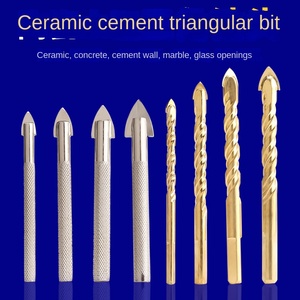 Jeu de forets électriques en alliage spécial céramique verre béton 3mm/8mm Tuile en acier au carbone Triangle ouvre-trou 6mm - Product Image 2