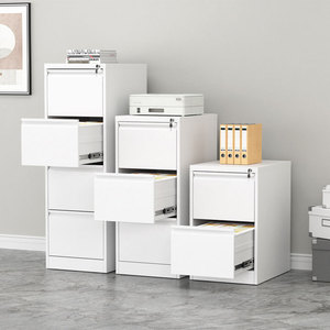 Armoire à dossiers latérale en acier moderne personnalisée à 4 tiroirs, montage facile, rangement pour bureau et atelier - Product Image 5