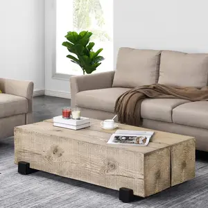 Wholesale Wood Grain Side Tea Table Concrete Accent Coffee Table For Home Living