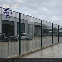 Clôture de sécurité 358 en acier galvanisé thermolaqué, panneau de grillage soudé anti-escalade, durable pour centre de démontage de véhicules extérieur