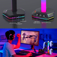 Support de casque de jeu RGB pour E-sport avec port de chargement USB pour casque et manette de jeu – Présentoir de vente en gros