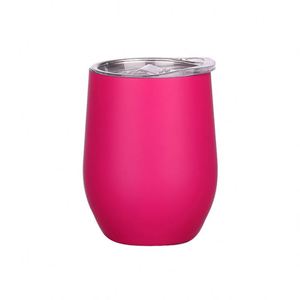 Powder Coat Anti-Slip Exterior Design Wine Glass Tumbler <b>Reusable</b> Eco Friendly <b>Cup</b> for Restaurant Home Use ASM09 - Product Image 2