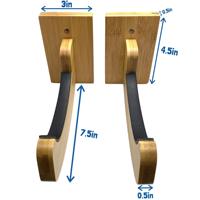 Support mural en bambou pour planche de surf, Snowboard, présentoir en bois pour Skateboard, Wakeboard, Longboard