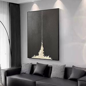 Toile d'art murale texturée 3D, peinte à la main, grande œuvre d'art pour les projets de décoration commerciale et la conception de murs intérieurs - Product Image 3