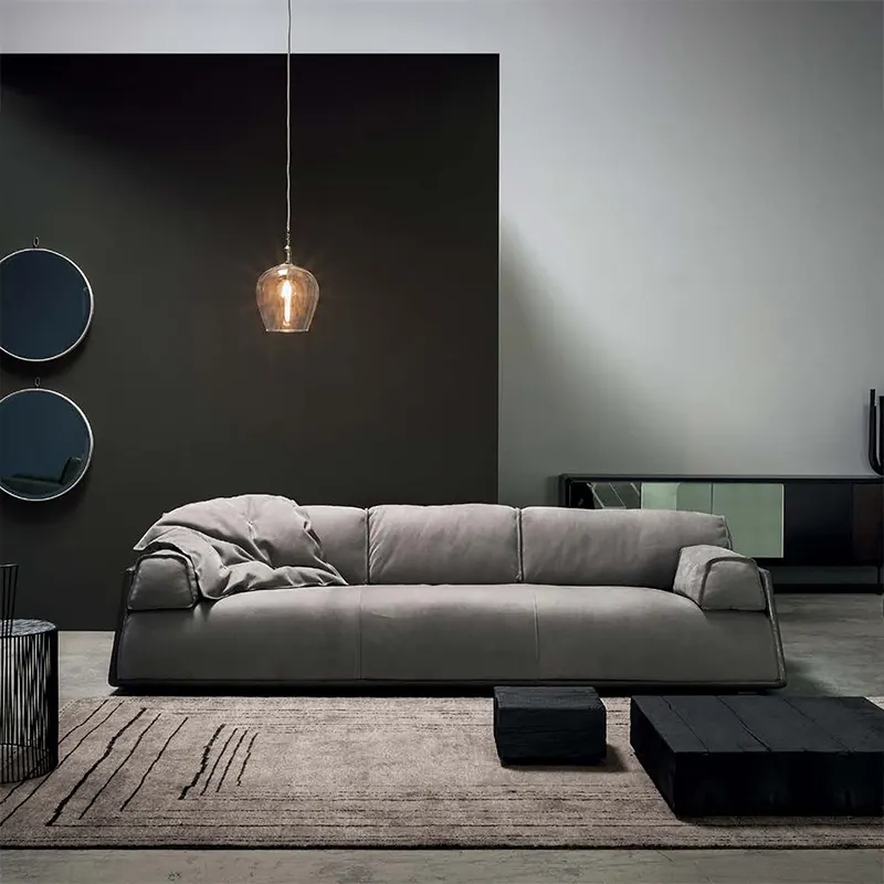 Premium Luxury Sofa Italian Canap Velvet Modular Modern Lounge Sofa Italian Modern Leather Sofa Set Living Room Furniture