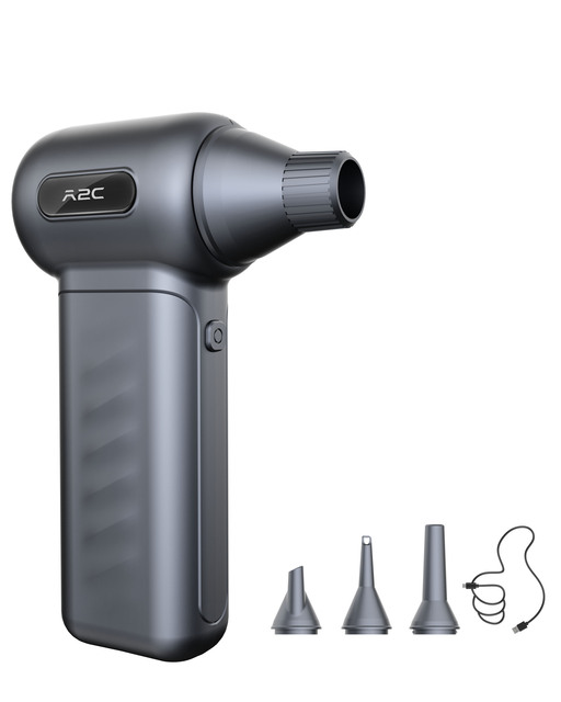 APPS2Car Electric Air Duster Upgraded 10-Speed Fast Charging Mini Compressed Air Duster Cordless Turbo Blower for Compute