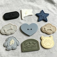 Étiquettes en caoutchouc PVC souple 3D personnalisées en gros pour fabricants, logo transparent, patch thermocollant écologique