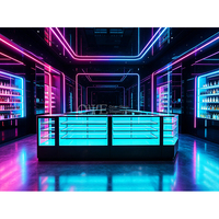 Conception et décoration intérieure personnalisées pour magasins de tabac, vitrines de présentation en verre pour la vente au détail, armoires de présentation pour magasins de tabac