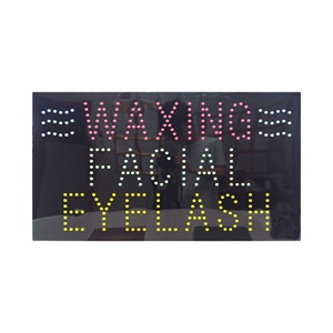 แผงขนตาปลอมแบบ LED ติดป้ายไฟ LED สำหรับ<span class=keywords><strong>ร้าน</strong></span>เสริมความงาม17*31นิ้ว - Product Image 2