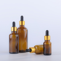 Flacon compte-gouttes en verre ambré premium vide de 5 ml, 10 ml, 30 ml pour huiles essentielles, cosmétiques, sérum de soin de la peau, huile corporelle avec bouchon compte-gouttes