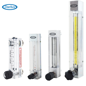 Medidor de flujo de aire de <span class=keywords><strong>Gas</strong></span> Darhor, rotámetro acrílico de montaje en Panel de, 10LPM, 100LPM, para medidor de flujo de oxígeno Ar CO2 - Product Image 4